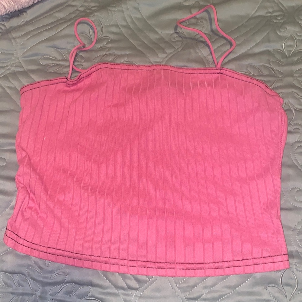 Pink crop top